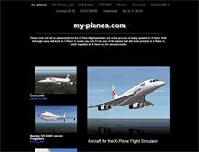 Tablet Screenshot of my-planes.com